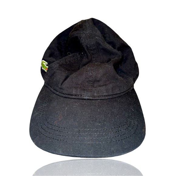 Lacoste: Unisex Black Casual Adjustable Dad Hat: OSFM: GUC: Preppy Style - Picture 1 of 4